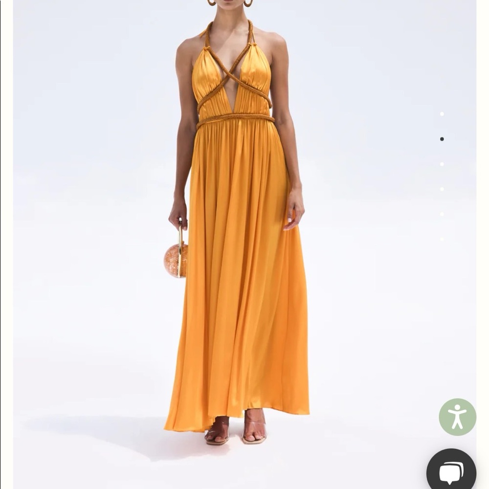 Cult Gaia silk SALEE gown